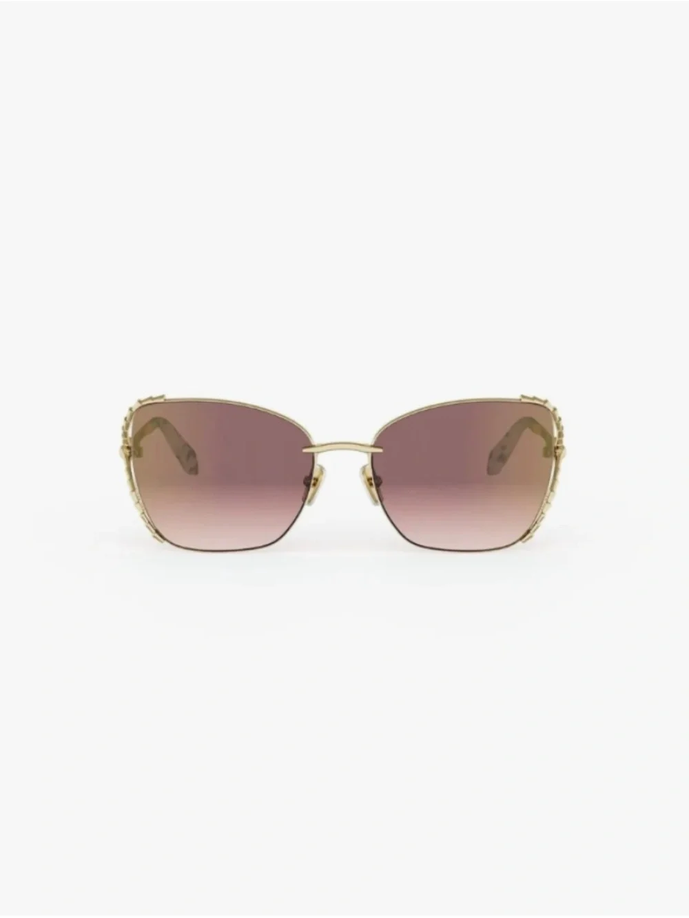 Bvlgari BV40081U 30Z 56 Metal Gold Violet Mirrored Sunglasses Bulgari
